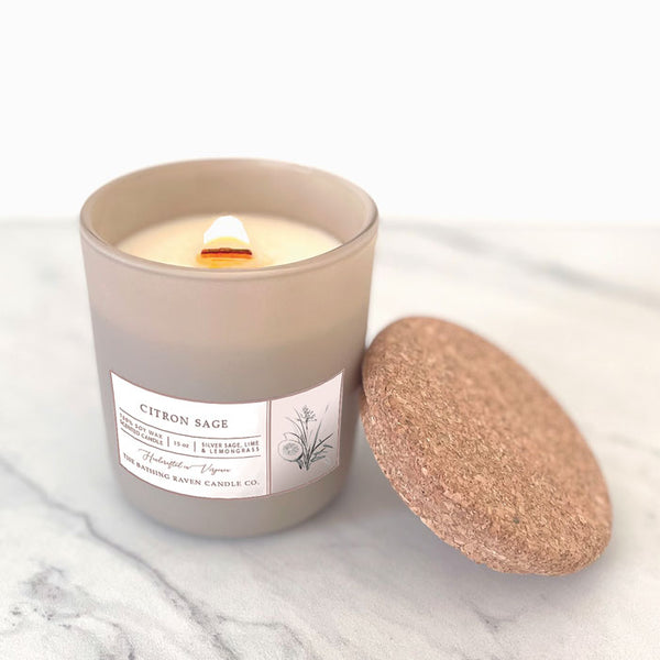 Citron Sage | Whisper Wood Collection Soy Candle