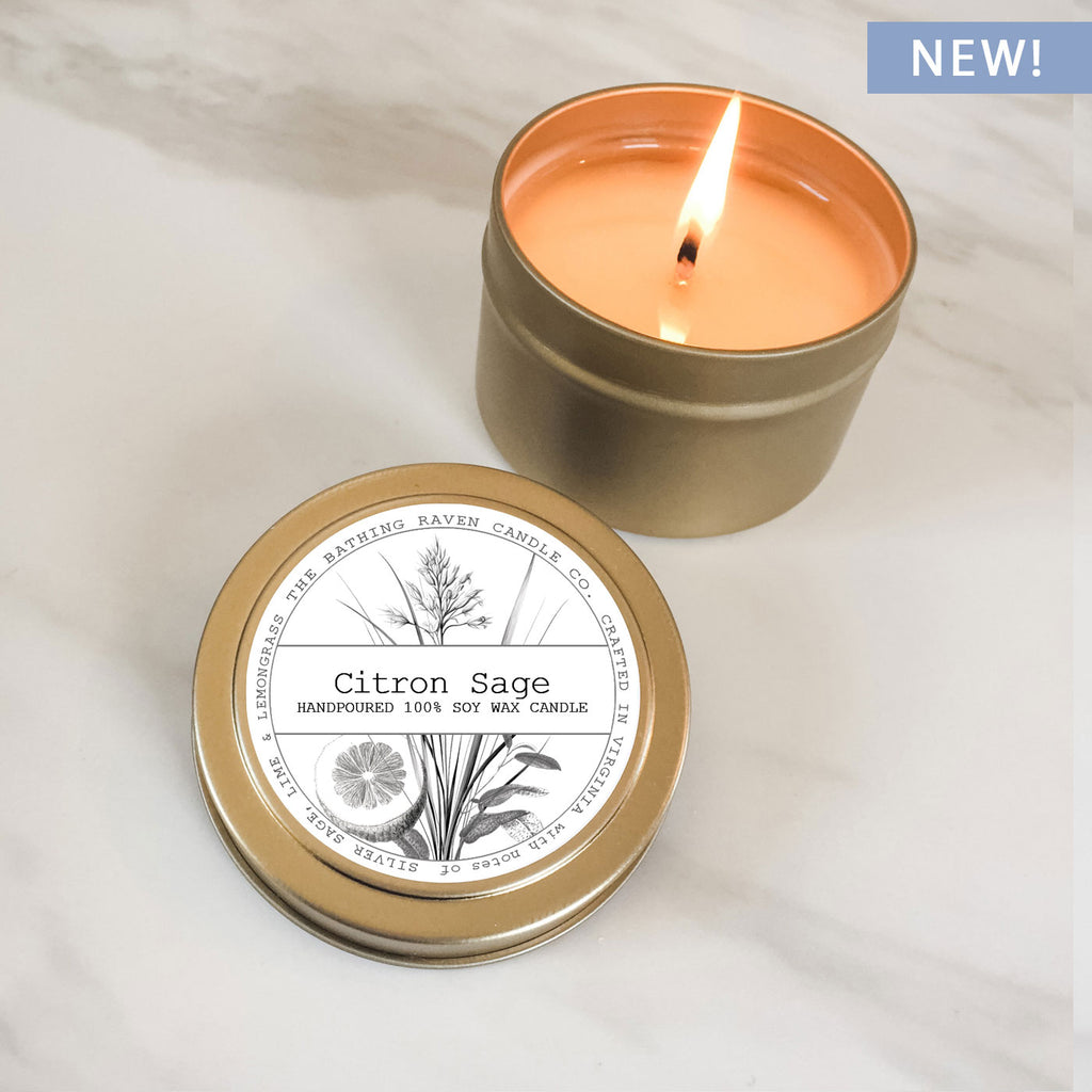 Respirez simplement | Bougie de soja de la collection Petite Gold