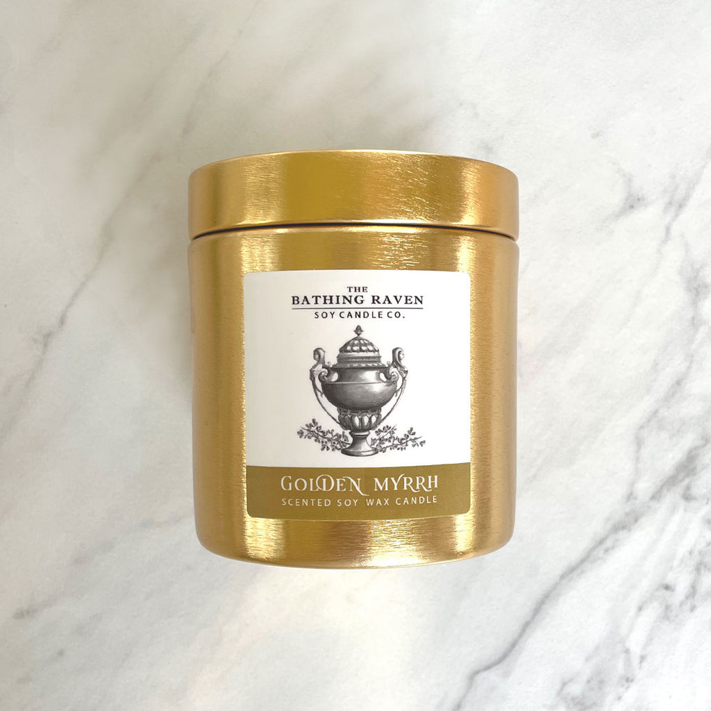 Cèdre à la cannelle | Bougie de soja de la collection Petite Gold