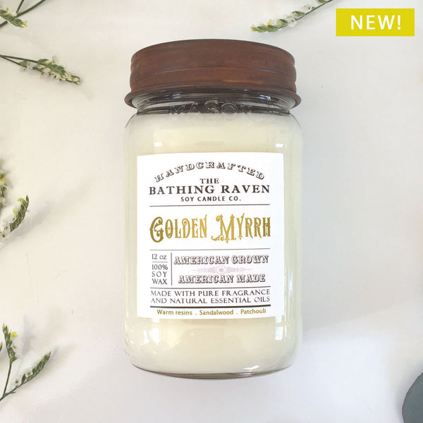 Golden Myrrh | Farmhouse Mason Collection Soy Candle