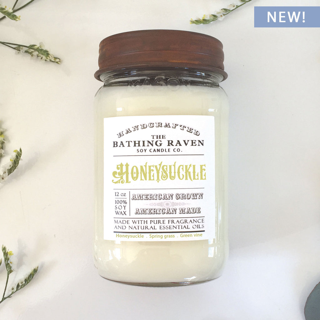 Honeysuckle | Farmhouse Mason Collection Soy Candle