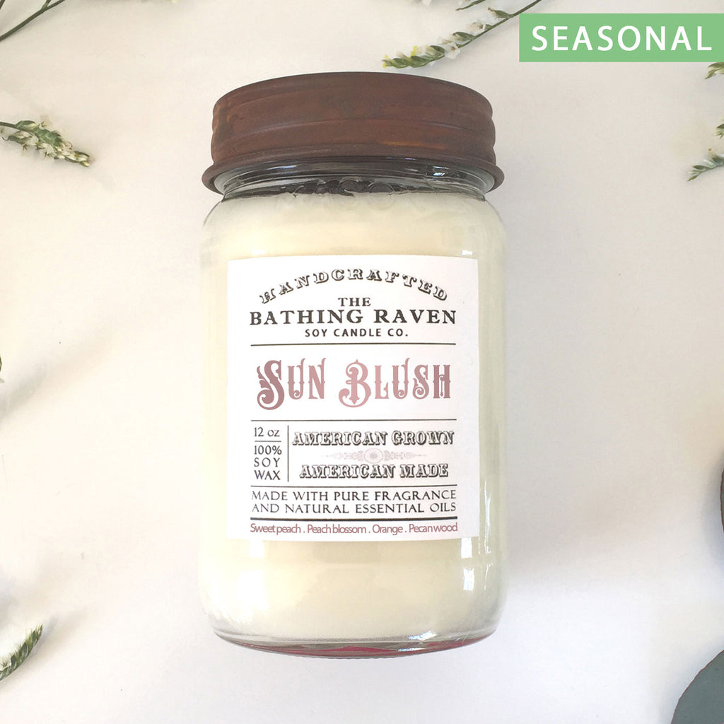 Sonnenrouge | Sojakerze aus der Farmhouse Mason Collection