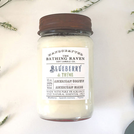 Blueberry & Thyme | Farmhouse Mason Collection Soy Candle
