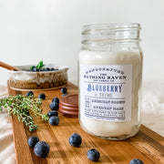 Blueberry & Thyme | Farmhouse Mason Collection Soy Candle