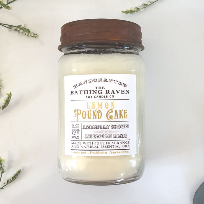 Lemon Poundcake | Farmhouse Mason Collection Soy Candle