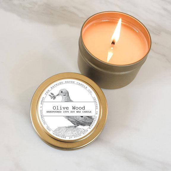 Olive Wood | Petite Gold Collection Soy Candle