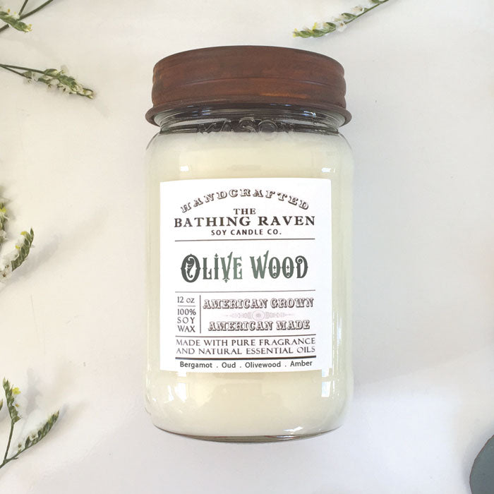 Olive Wood | Farmhouse Mason Collection Soy Candle