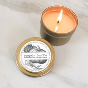 Soufflé à la citrouille | Bougie de soja de la collection Petite Gold