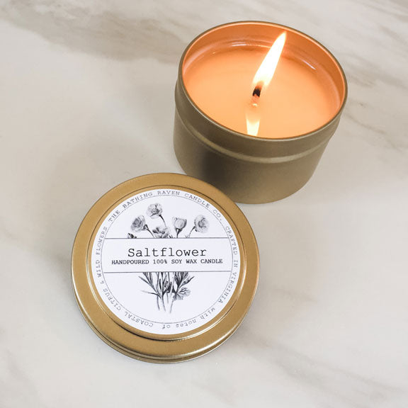 Fleur de sel | Bougie de soja de la collection Petite Gold